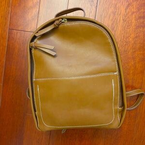 GAP Tan Leather Backpack